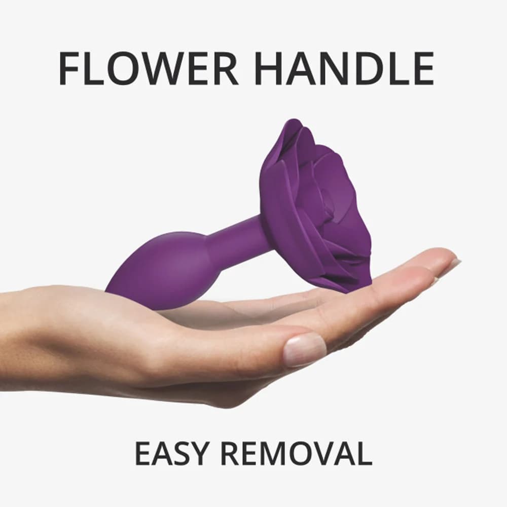 Love to Love Open Roses Silicone Anal Plug Purple Rain Small thumbnail 3