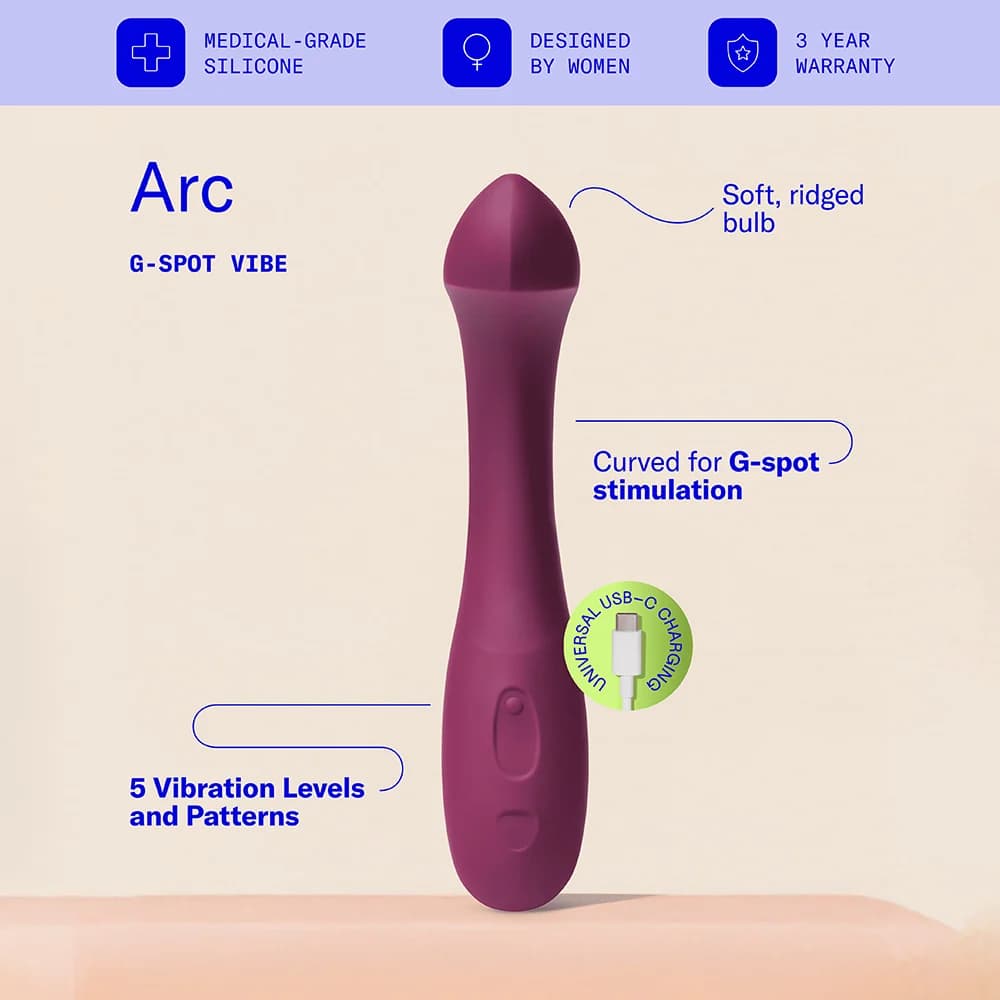 Dame Arc G-Spot Vibrator Plum thumbnail 6