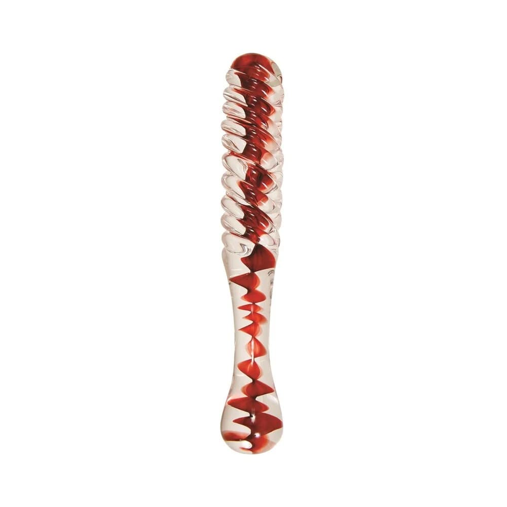 Adam & Eve Eve's Sweetheart Swirl Glass Dildo thumbnail 3