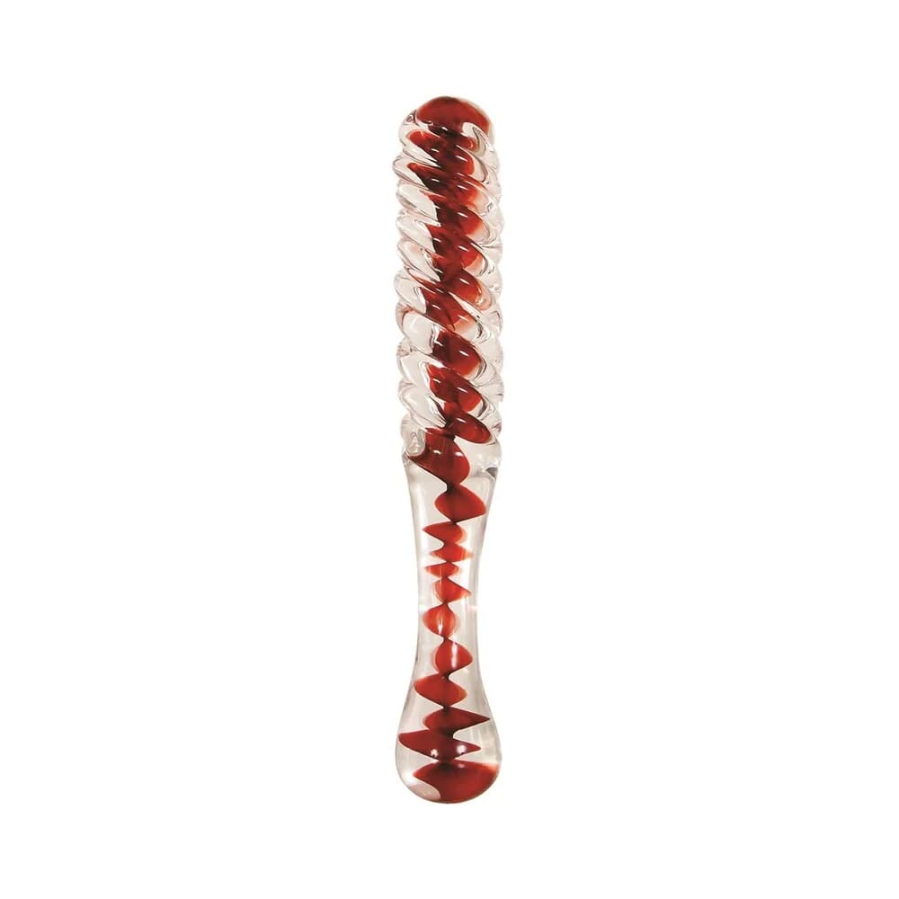Adam & Eve Eve's Sweetheart Swirl Glass Dildo thumbnail 4