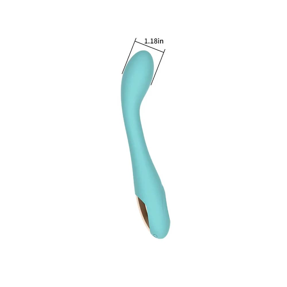 Spectrum Essentials Rechargeable Silicone G-Spot Vibrator Blue thumbnail 6