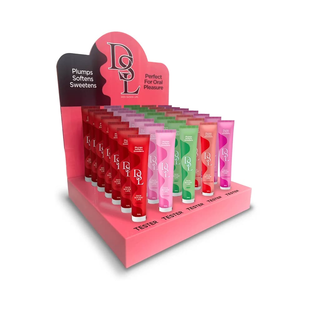 DSL Dick Sucking Lips Display (12 of Each + Tester)