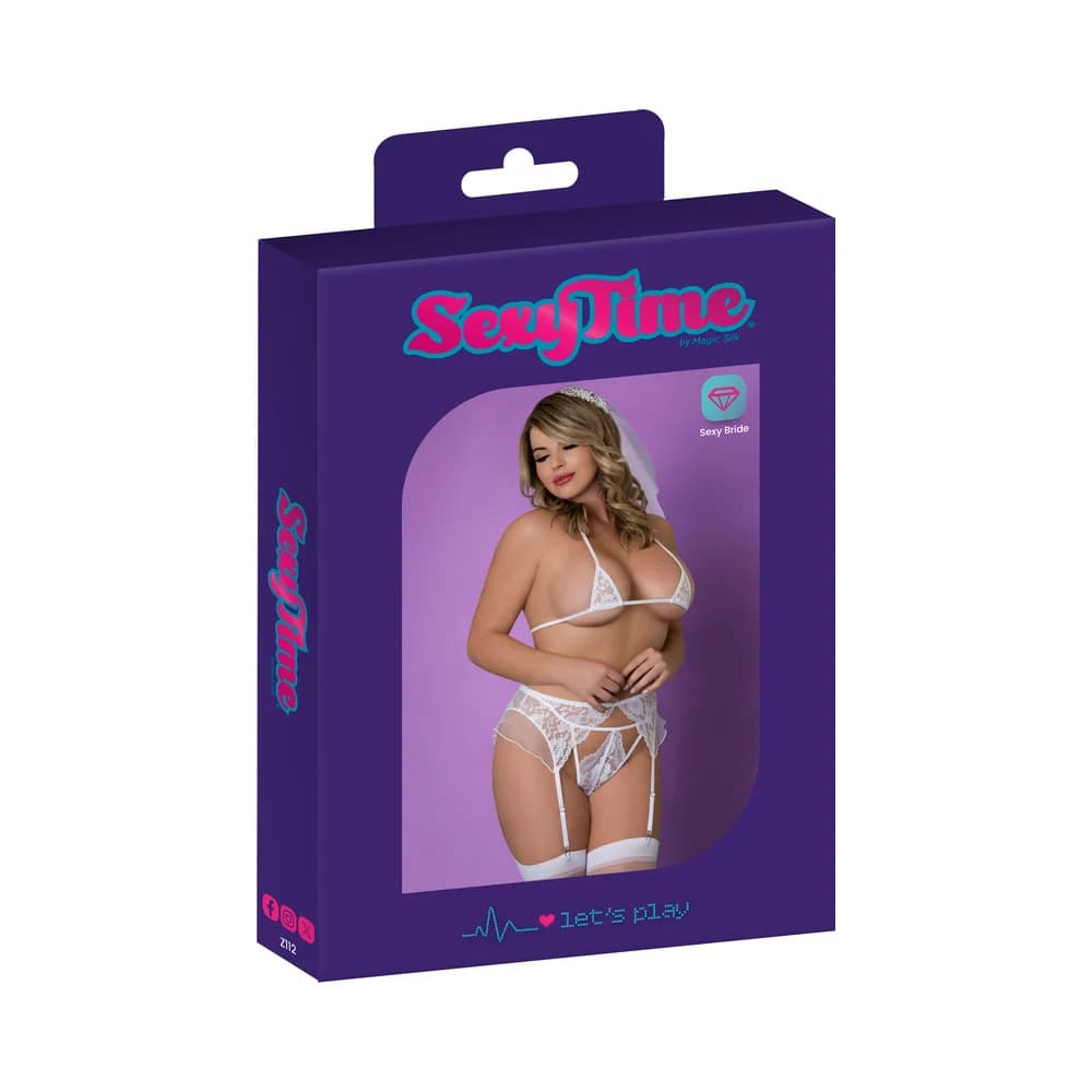 Magic Silk Sexy Time Ever After White L/XL