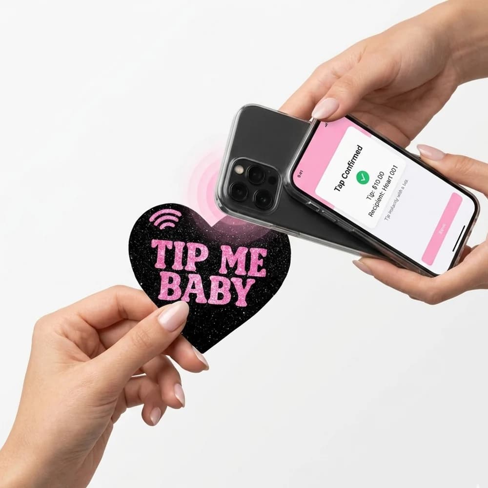 Neva Nude Tap Me Pink Heart Smart NFC Pasties thumbnail 5