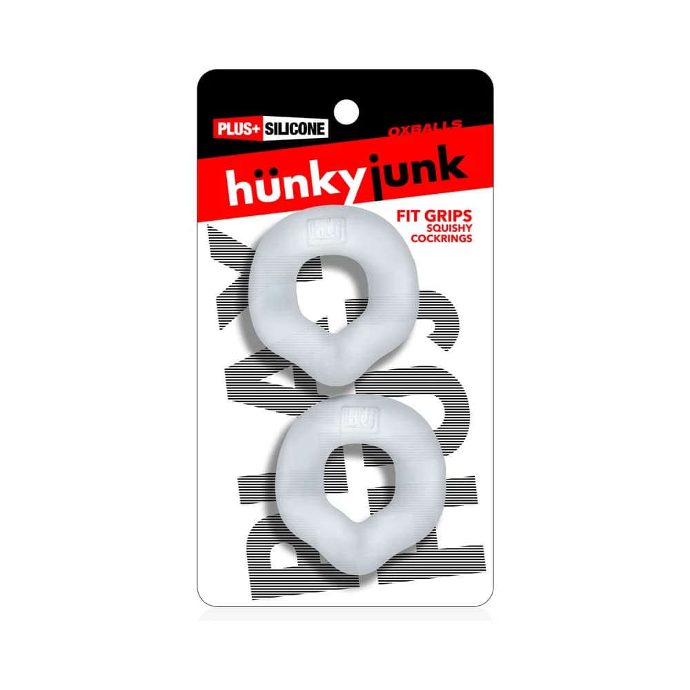 Hunkyjunk Fit Grips 2-Pack Ergo-Fit Cockrings Clear/Clear thumbnail 10