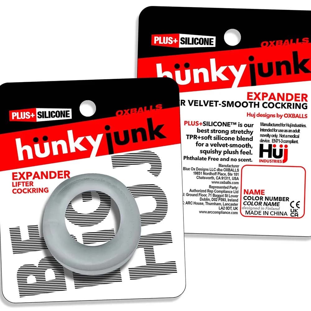 Hunkyjunk Expander Slimmer Scoop Style Cockring Clear Steam thumbnail 8