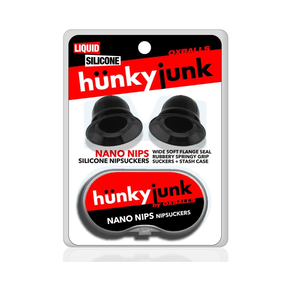Hunkyjunk Nano Nips "Just The Tip" Nipple-Nubs Black Silicone