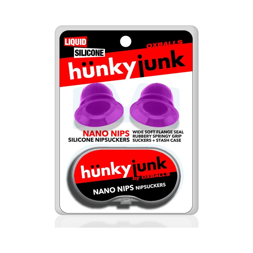Hunkyjunk Nano Nips "Just The Tip" Nipple-Nubs Purple Silicone
