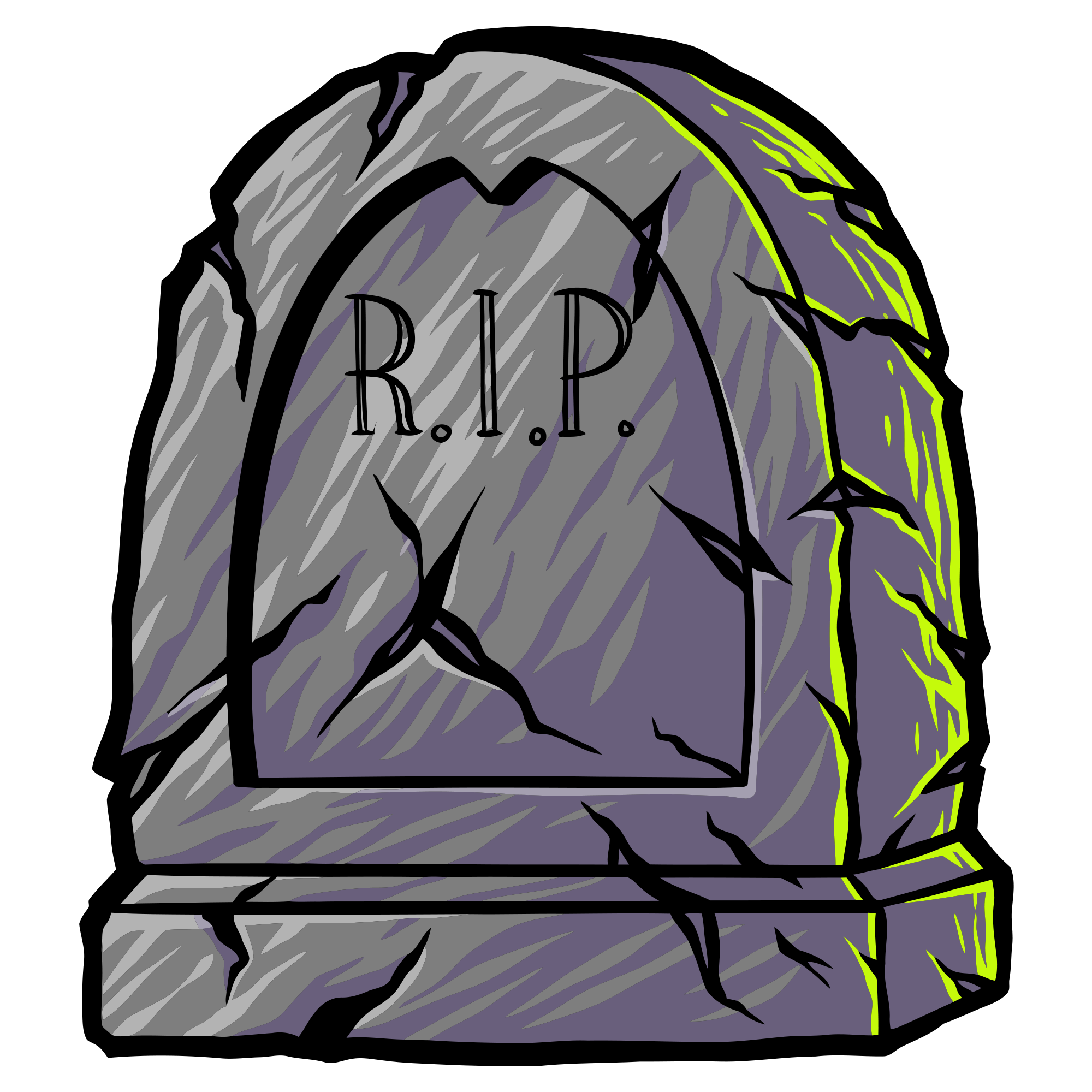 RIP Tombstone decorative sticker